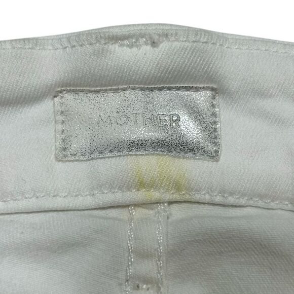 Mother Denim High Waisted Looker Ankle Fray Skinny Jeans in Little Miss Lacey 28 - Picture 5 of 12